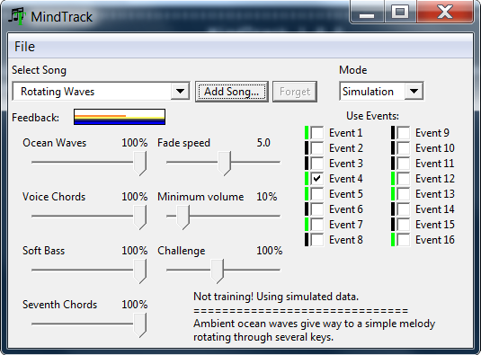 Screenshot of MindTrack